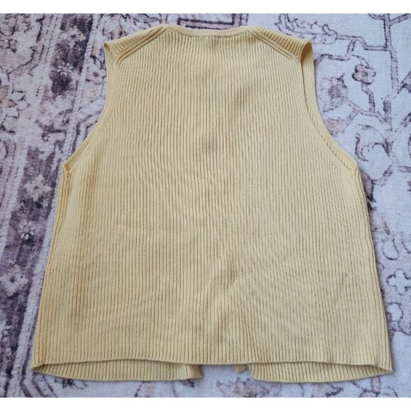 Abercrombie & Fitch Women's Sz. S Yellow Sleeveless Tie Front Vest - Picture 5 of 5